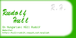 rudolf hull business card